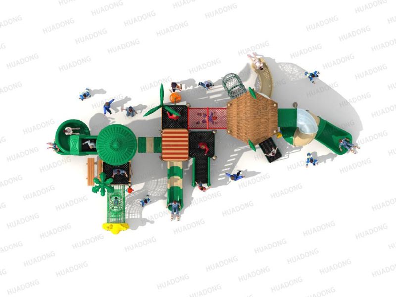 Wood Series Cheap Big Outdoor Playground Kids Slide for Sale