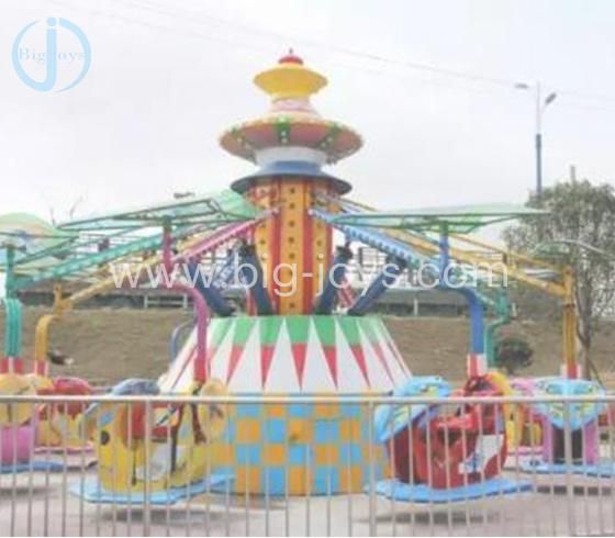 Cheap Kid Roller Coaster Ride on Car Bending Moon Flying Car Rides