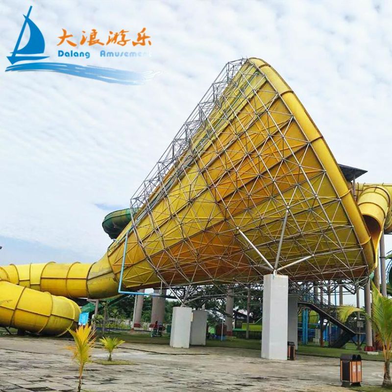 Water Slide with Pool Outdoor Slide Playground Pool Slides Fiberglass Swimming