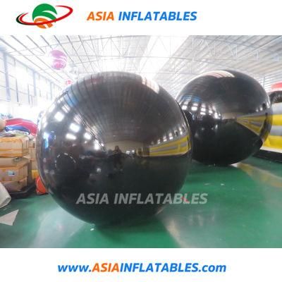 Cool Inflatable Black Chrome Sphere Mirror Ball for Party