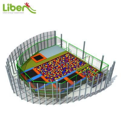 Cheap and Interesting Irregular Shaped Round Trampoline Park with Foam Pit