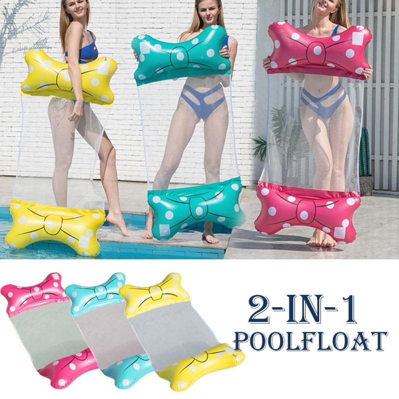 Outdoor Portable Inflatable Float Laybag Hammock Lounge Chair for Adults Water Play
