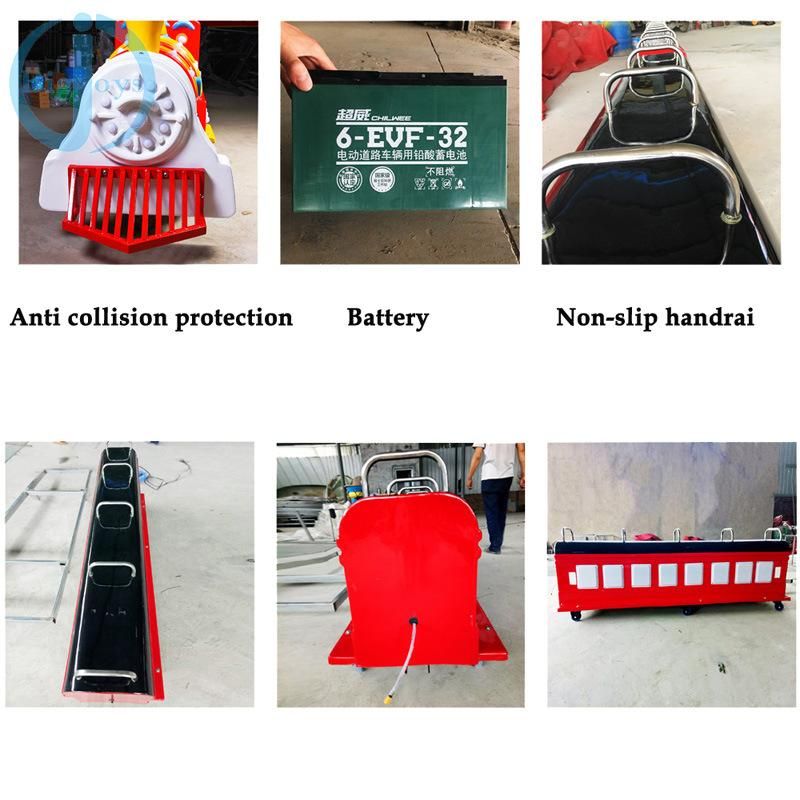 Battery Operated Trackless Trains, Outdoor Trackless Train Type Road Train, Trackless Tourist Train Rides