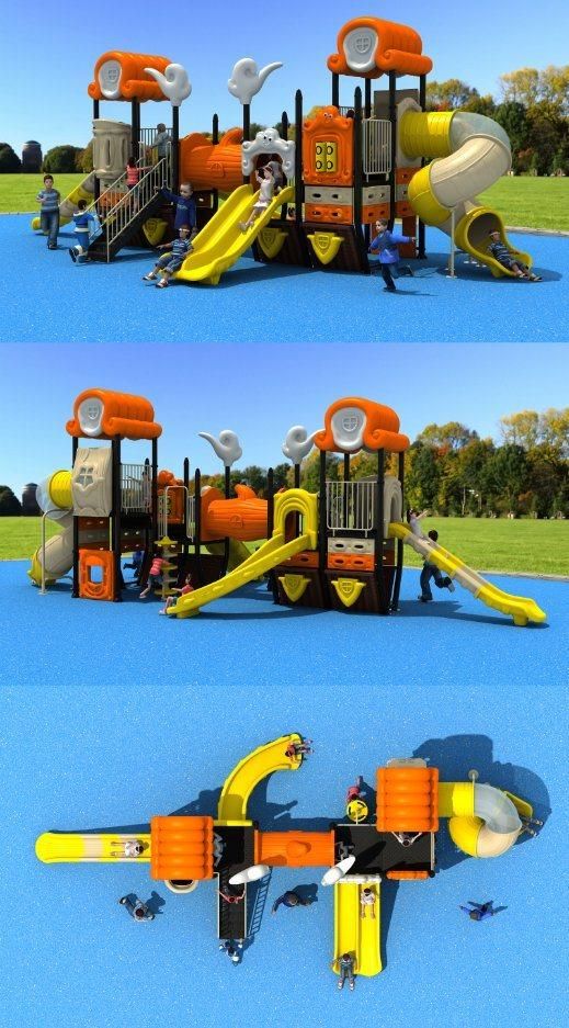 New Design Outdoor Playground Equipment Kids Slides (HD16-001A)