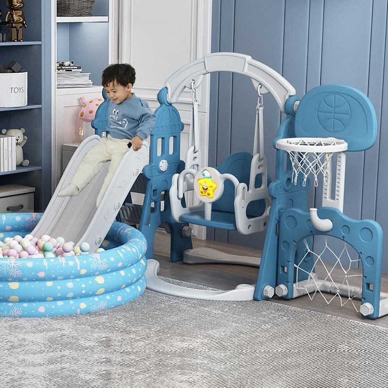 5 in 1 New Custom Kids Best Design Castle Slip and Children′ S Slide Indoor Toys Swing Slide for Kids