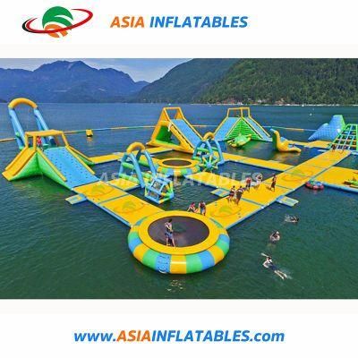 Floating Inflatable Sea Park Inflatable Island Water Park