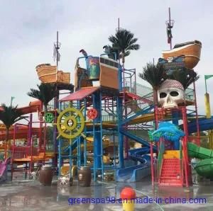 Fiberglass Family Water Playground / Water Park Equipment (WH-010)