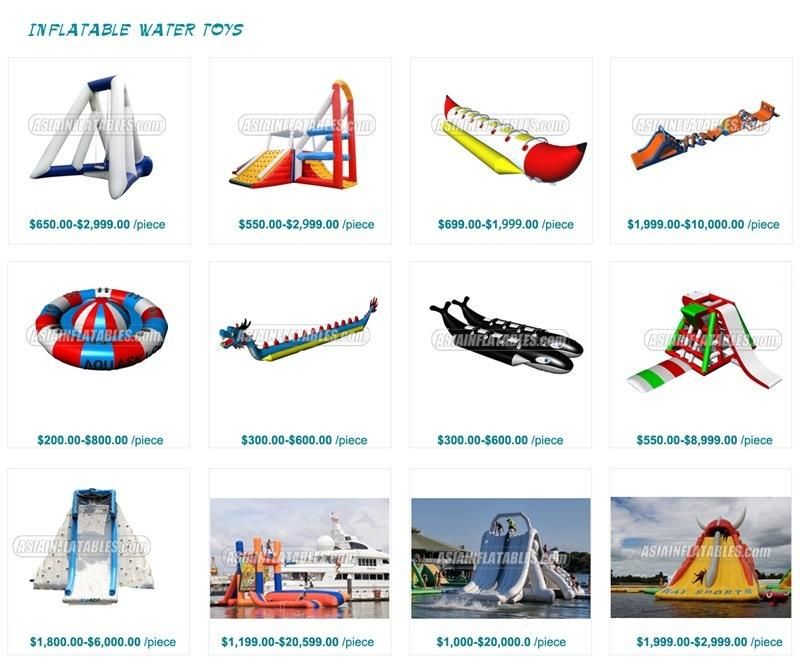 Giant Removable Inflatable Water Park, Inflatable Amusement Park on Land, Water Park Project for Commercial