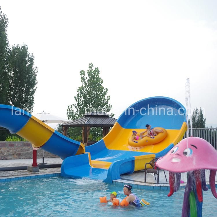 Family Pool Water Slide Fiberglass Aqua Park Equipment