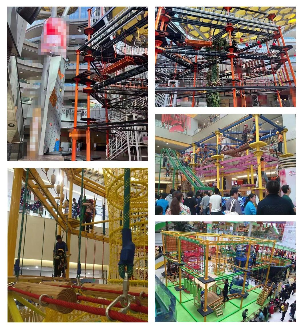 Kids Playground Expansion Adventure Equipment Park Outdoor Climbing Wall Tz15