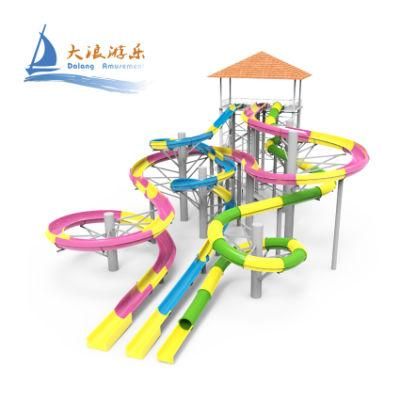 Professional Design Aqua Play Water Slide Amusement Park Playground Equipment Factory Direct