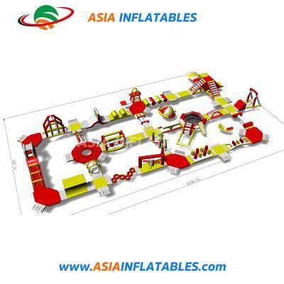 Inflatable Floating Water Park, Inflatable Water Slide and Trampoline Water Park