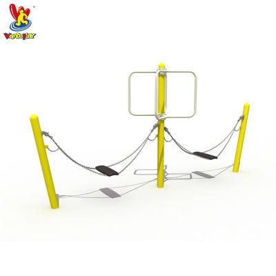 School Outdoor Playground Galvanized Double Swing Sets for Children
