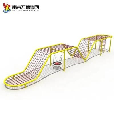 Kids Outdoor Playground Rope Climbing Net Frame