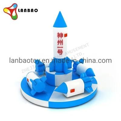 Indoor Playground Electric Equipment Parts Children Rocket Turntable