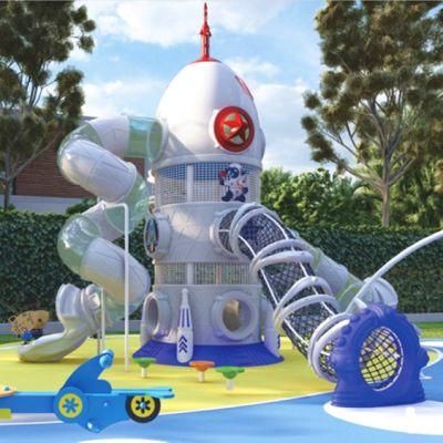Outdoor Park Kids Playground Equipment Space Series Climbing Slide Yq45