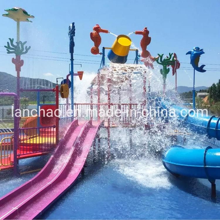 Interactive Outdoor Playground Water Park House