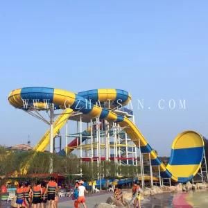 Most Popular Water Slide Giant Big Fiberglass Boomerang Water Slide in The Water Slide for Sale