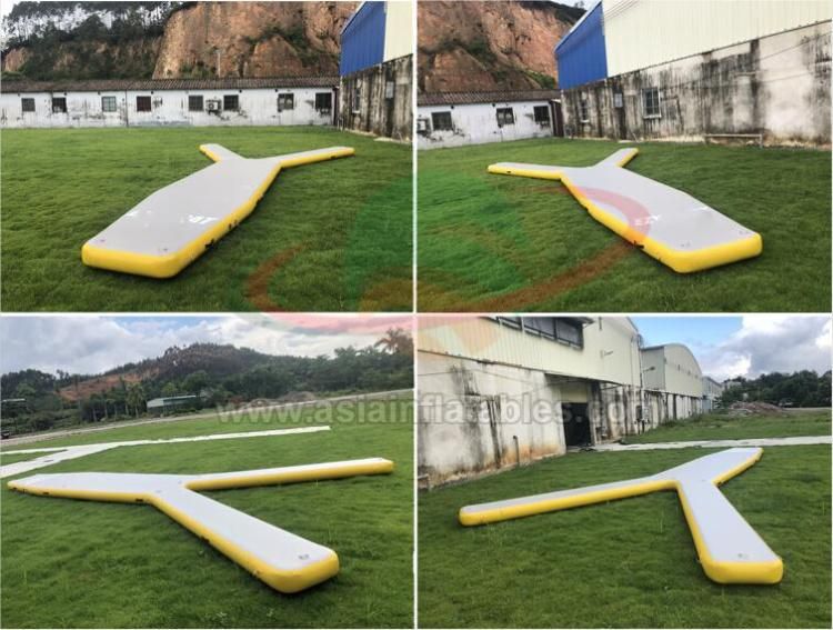 Drop Stitch Material Inflatable Y Shape Floating Platform Dock Inflatable Jet Ski Dock