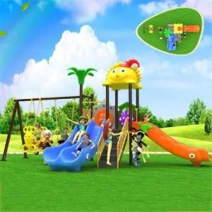 Small Plastic Slide and Swing Combination Set for Kids (BBE-B41)