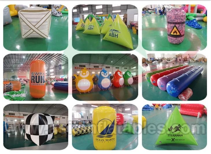 Inflatable Water Buoys PVC Marine Buoys Swimming Water Floating Marker Buoys for Water Park