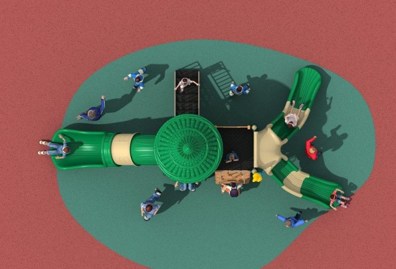 Made in China Amusement Park Kids Plastic Slide for Playground