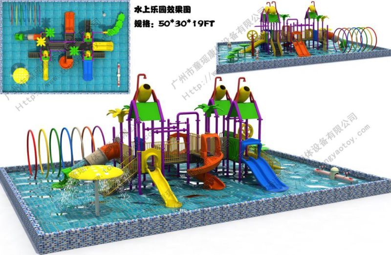 Populor Children′s Outdoor Playgeound Water Slide for Sale (TY-1912201)