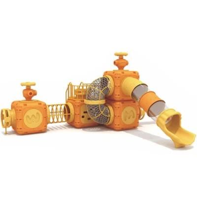 New Kids Outdoor Playground Equipment Community Park Plastic Slide Climbing
