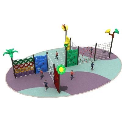 Advance Indoor Playground Children Outdoor Pipe Rope Net Panel Cargo Rock Climbing Wall