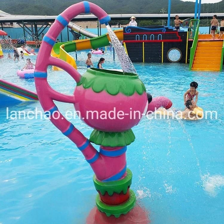 Fiberglass Flower Spray for Splash Water Park Playground