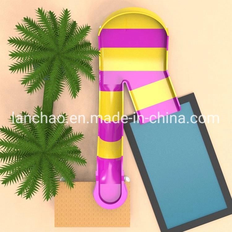 Indoor Outdoor Water Park Equipment Family Boomerang Slide