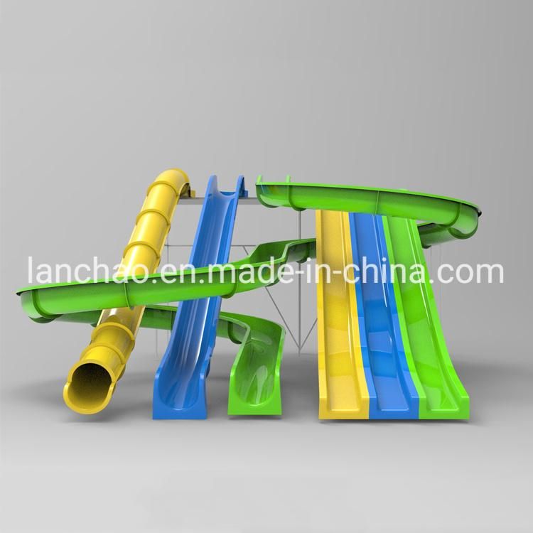 Aqua Park Equipment Swimming Pool Water Slide Fiberglass Water Park