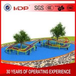 Multiplayer Colorful Braided Rope Nets Outdoor Playground, Children Equipment