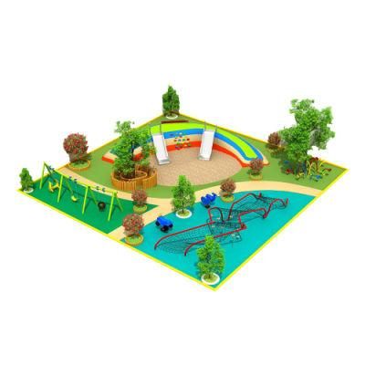 Commercial Plastic Outdoor Playground Equipment for Children Amusement Park