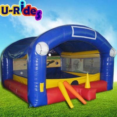 Wholesale price inflatable sport games baseball shooter inflatable baseball arena for carnival