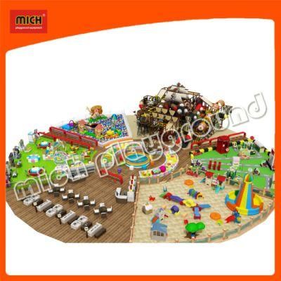 Large Amusement Park Indoor Playground with Ball Pit Sandy Area