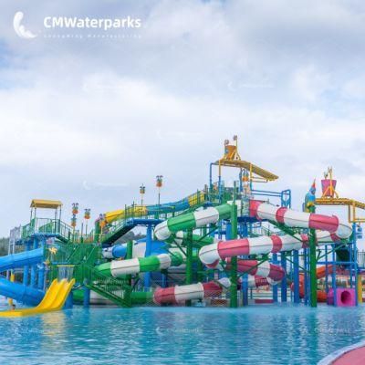 Customizable Water Park Equipment Fiberglass Water Slide Water House Water Games