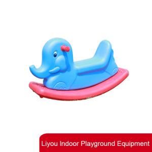 Kid Plastic Animal Horse Rider Children Rocking Horse Plastic Play Toy Indoor Playground