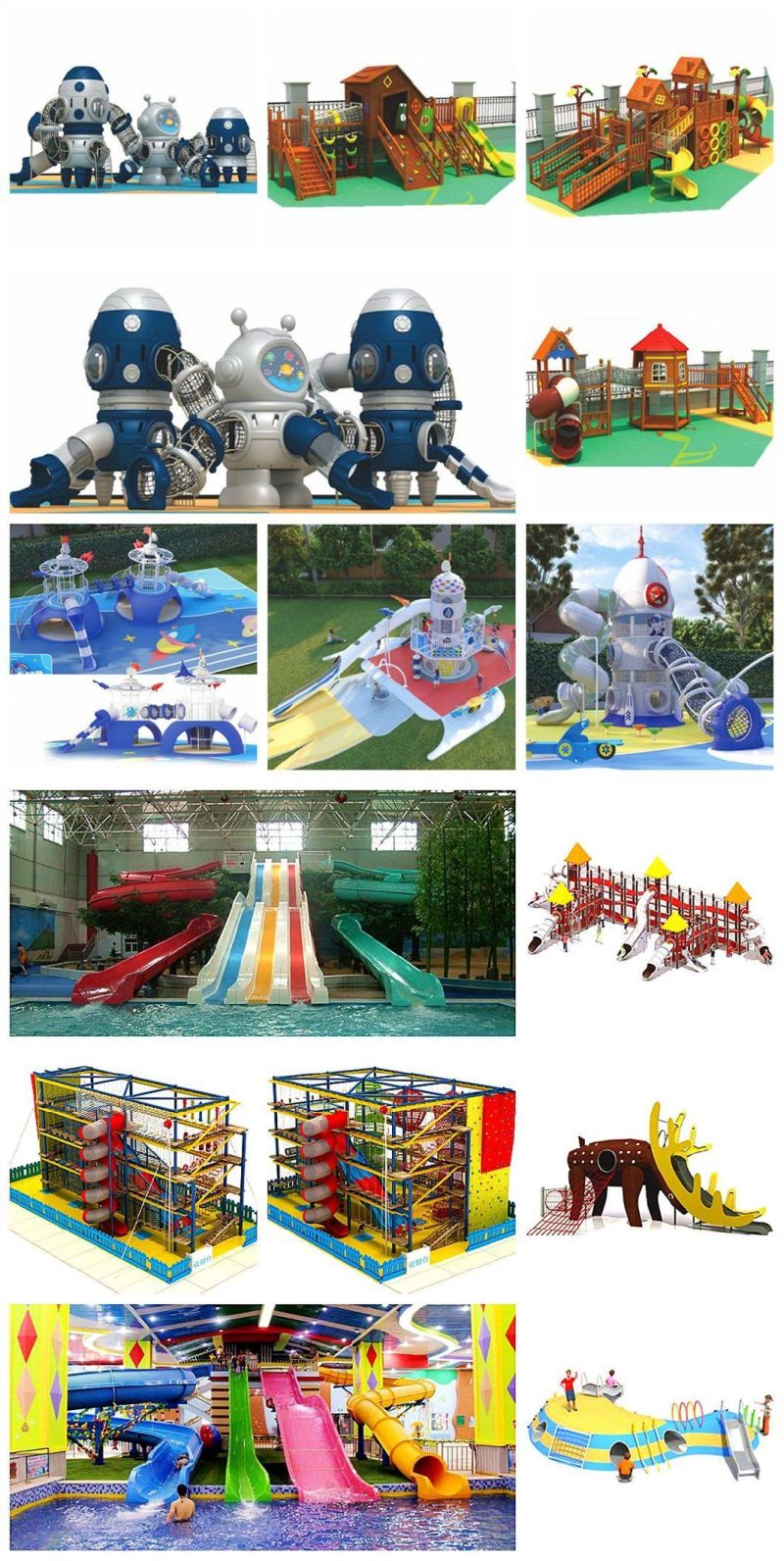 Children′s Amusement Park Equipment Outdoor Park Playground Slide Climbing Frame