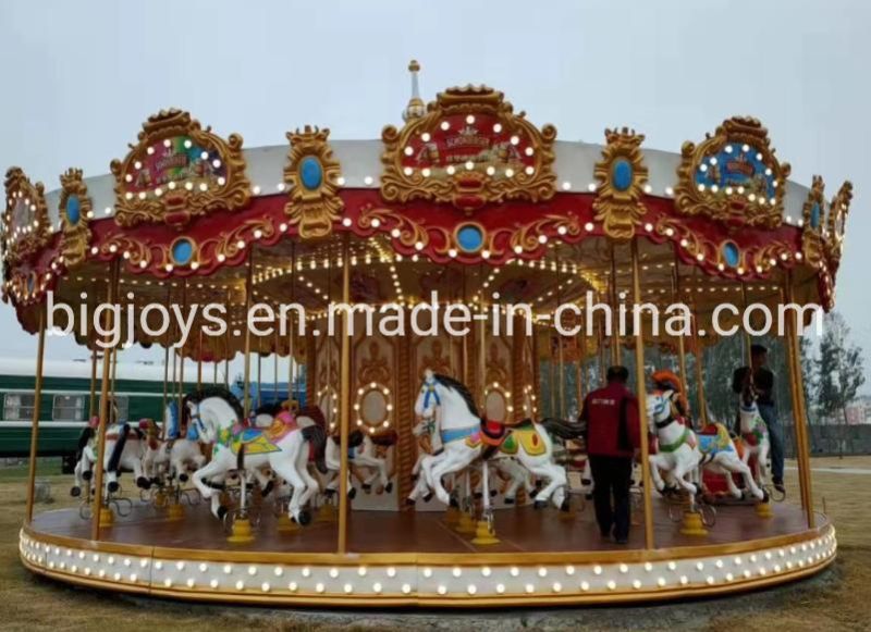 Children Outdoor Playground Kids Luxury Merry-Go-Round Carousel for Sale