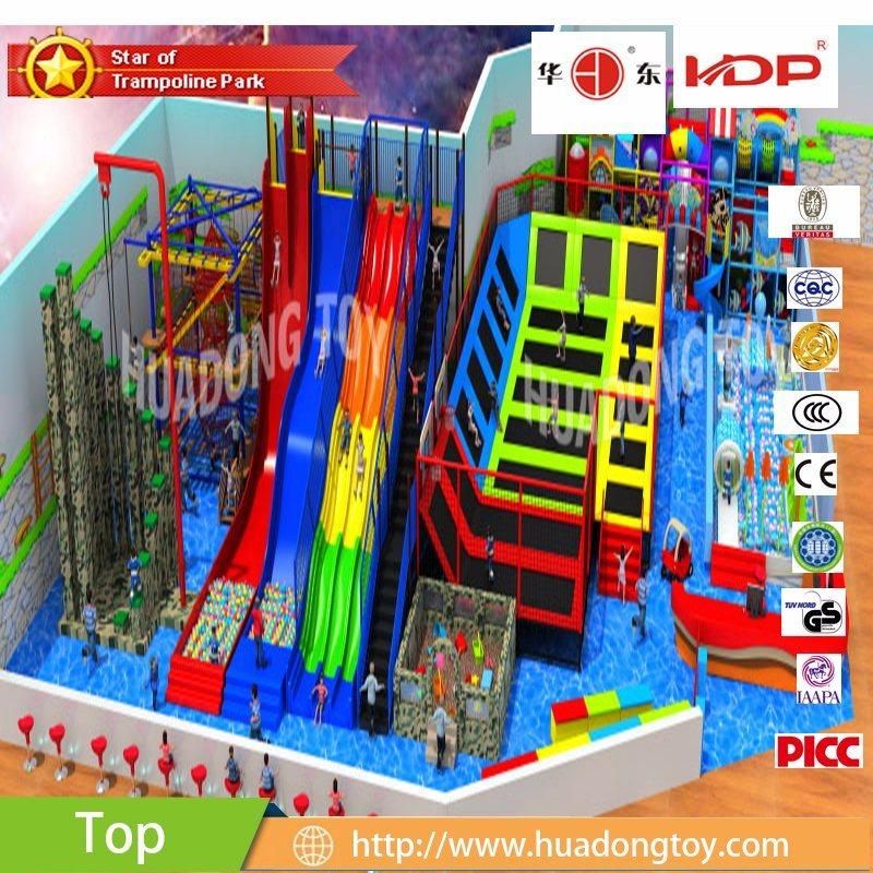 Multifunctional Indoor Playground with Trampolines Jumping for Toddlers