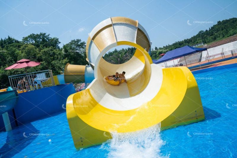 High Quality Fiberglass Water Slide Outdoor Water Park for Adult Kids