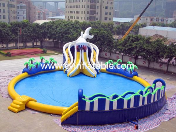 Gaint Inflatable Water Park Swimming Pool Water Slide Amusement Water Park