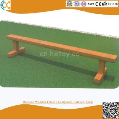 China Factory Outdoor Beach Wood Fitness Equipment Balance Beam