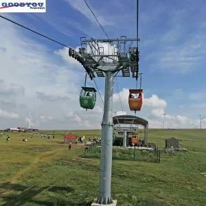 Passenger Ropeway Basket Opening Cabin 4 Seats Cable Car