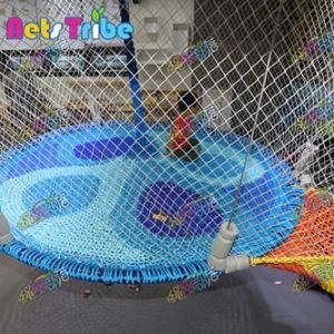 Funny Kids Indoor Playground Crocheted Polyester Fibre Rope Climbing Nets Product