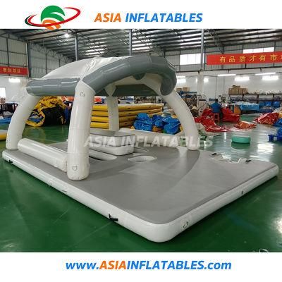 Asia Inflatable Aqua Floating Resort Platform Aqua Banas