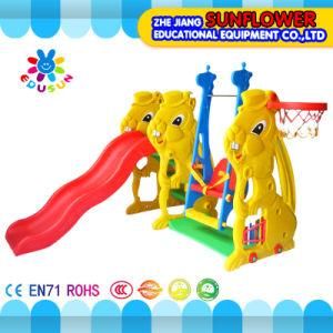 Indoor Playground Rabbit Shape Children Toys Kindergarten Soft Plastic Slide Playground (XYH12065-6)