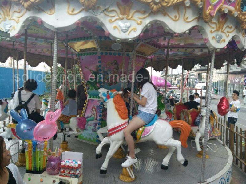 Commercial Amusement Outdoor Kids Electric Merry Go Round Carousel