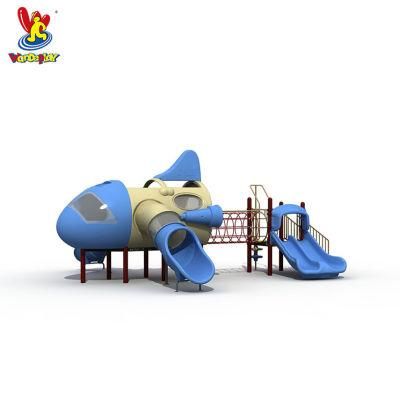 Aircraft Kids Game Outdoor Slide Plane Playsets Tunnel Playground Equipment